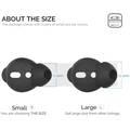 AhaStyle Silicone Cover for Airpods ( 3 Small Pairs ) - Black