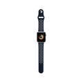 iGuard by Porodo Nike Watch Band for Smart Watch, Fit & Comfortable Replacement Wrist Band, Adjustable Straps Compatible for Apple Watch 40mm / 38mm - Dark Blue/Black