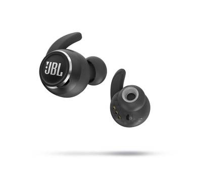 JBL Reflect Mini NC Waterproof True Wireless In-Ear Sport Headphones with Active Noise Cancelling with Smart Ambient, IPX7 Waterproof Feature - Black