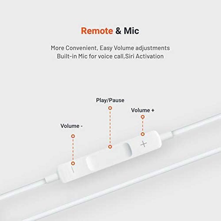 Porodo Mono Earphone PD-CMNEP-WH Compatible for Type-C Devices - White
