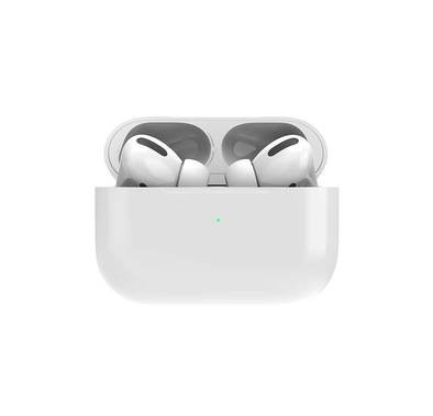 Porodo Soundtec Pure Sound Wireless Bluetooth Earbuds Pro V5.0 with Touch Control, Active Siri, Optical Sensor, Wireless Charging Case Single-side Use Enabled - White