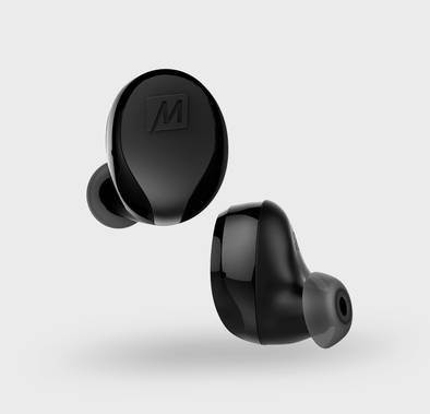 سماعات أذن داخلية لاسلكية MEE audio X10 بتصميم مريح ومقاومة للعرق IPX5 وعمر بطارية 4.5 ساعات (23 ساعة مع علبة شحن مدمجة) (أسود)