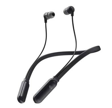 Skullcandy Ink'd+ Wireless In-Ear Earbuds with Microphone, Call, Track, & Volume Control, 8-Hours Battery Life + Rapid Charge, Bluetooth Headset with Activate Assistant - Black/Gray