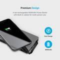 Powerology 8in1 Power Bank Station 8000mAh With Built-in Cable, Portable Power Bank and 1 Rapid Recharging Station Compatible iPhone Devices, Type C Charging Ports - Black