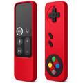 Elago R4 Retro Apple TV Remote Case Compatible with Apple TV Siri Remote 4K 5th / 4th Generation, Classic Controller Design [Non-Functional], Extra Protection, Lanyard Included - Red
