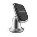 Porodo Magnetic Silicone Aluminum Alloy Dash Mount Compatible for All Mobile Phone Devices, Strong Magnetic Phone Holder, Easy Installation Car Mount - Silver