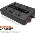 Power Socket Porodo Universal Power Socket PD-FWCH003-BK Multiport Socket-Black