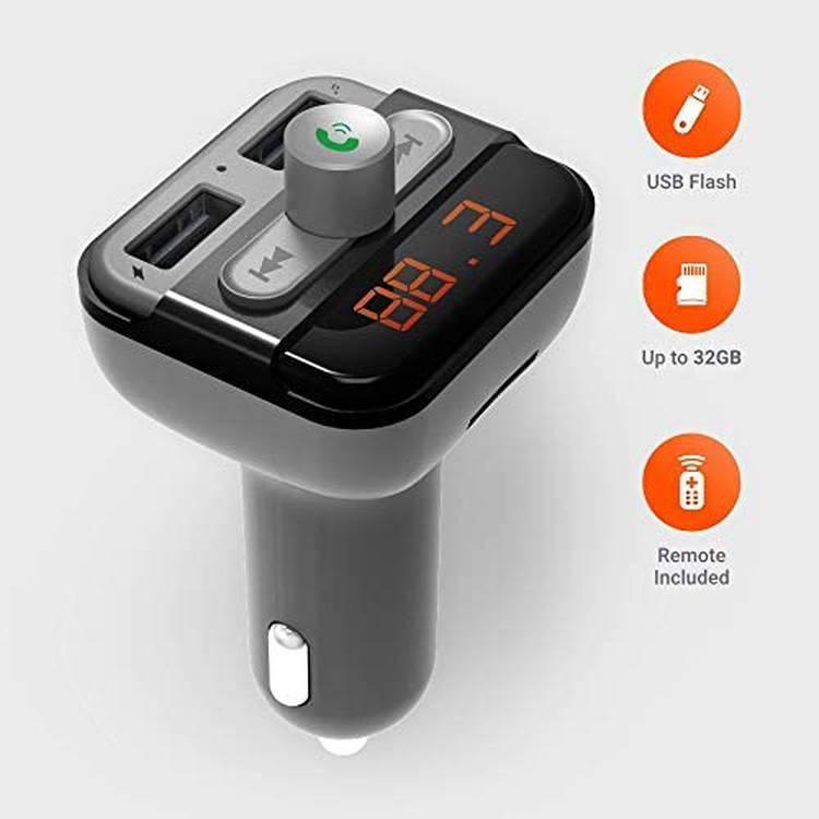 Porodo Bluetooth FM Transmitter Hands-Free Car Kit
