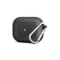 Viva Madrid Gorra Esbelto Case with Anti-Lost Carabiner Compatible for AirPods Pro, Scratch Resistant, Shock Absorption, Drop Protection, & Dustproof Protective - Dark Gray