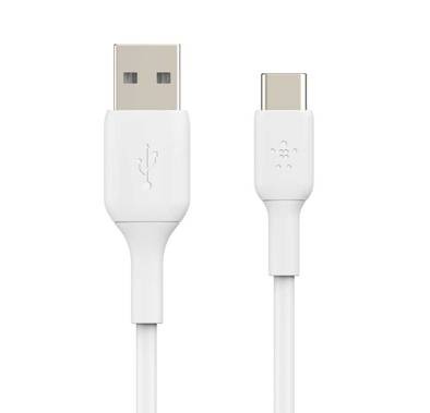 Belkin Charging Cable USB A to Type-C 1M, Fast Charging Cable, Charge & Sync Cord, USB-IF Certified - White