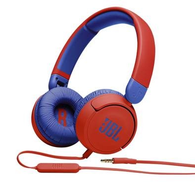 JBL JR310 On-Ear Wired Headphones For Kids - Red/Blue