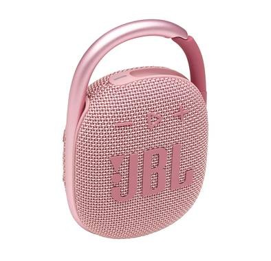 JBL Clip 4 Ultra-Portable Wireless Bluetooth Speaker with Carabiner, IP67 Waterproof & Dustproof Feature, 10-hours Battery Life - Pink
