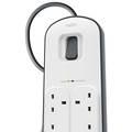Extension Cord Belkin BSV603AF(2M CABLE) Surge Plus Protector with 2M - White