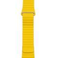 iGuard by Porodo Leather Watch Band, Fit & Comfortable Replacement Wrist Band, Adjustable Straps Compatible for Apple Watch 42/44mm - Yellow