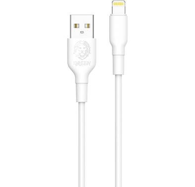 Green Lion Charging Cable, PVC USB-A to Lightning Cable 2A, Fast Charging, Ultra-Fast Sync Charge Cable, Over-Current Protection Lightning Cord 3 M