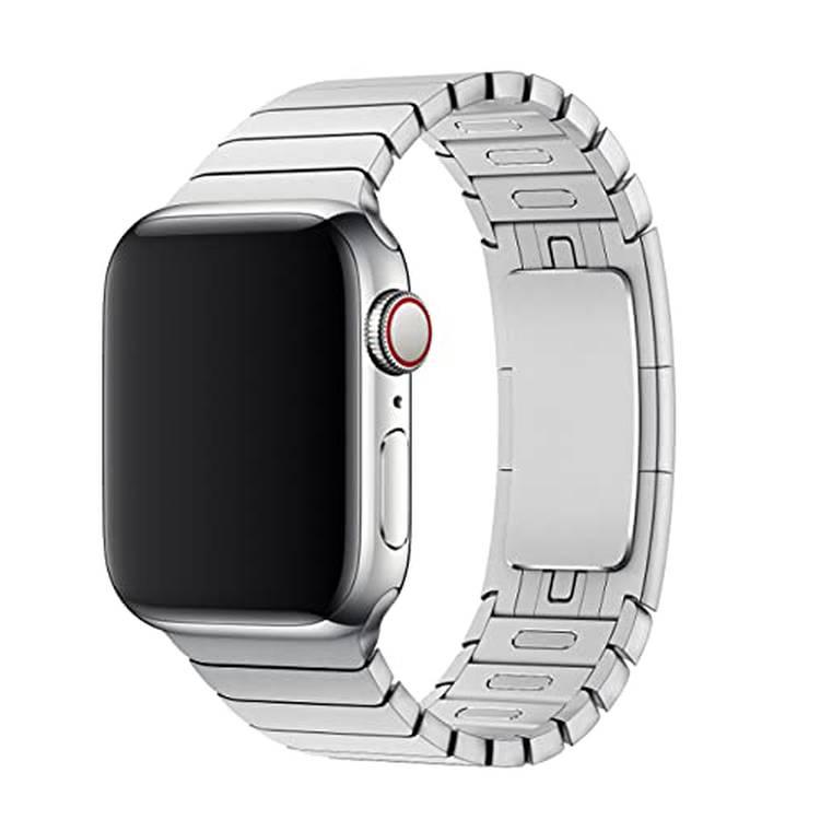 Devia Elegant Series Link Bracelet Compatible with Apple Watch 38/40mm, Water-Resistant Replacement Wrist Band Strap Suitable for Apple Smart Watch Generation 1/2/3/4/5 - Silver