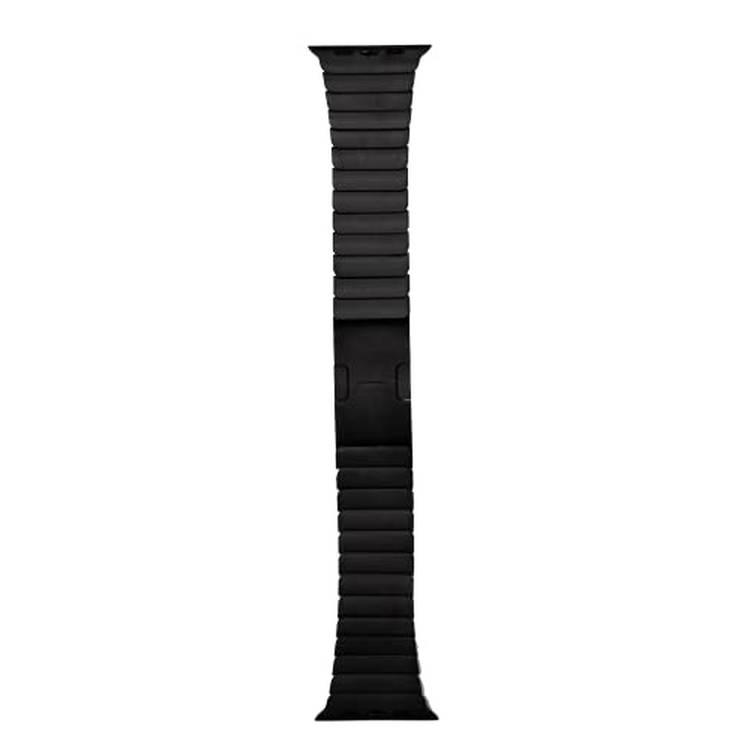 ديفيا سوار سلسلة أنيق متوافق مع ساعة ابل ، حزام معصم بديل مقاوم للماء مناسب لساعة ابل الذكية من الجيل 1/2/3/4/5 اسود- 42 / 44 ملم