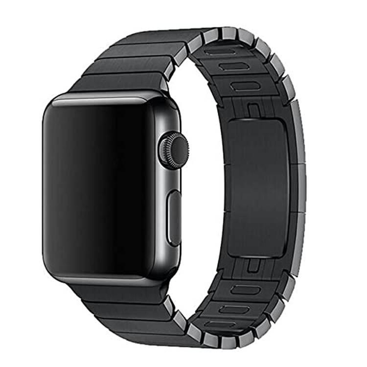 Devia Elegant Series Link Bracelet Compatible with Apple Watch 42/44mm, Water-Resistant Replacement Wrist Band Strap Suitable for Apple Smart Watch Generation 1/2/3/4/5 - Black