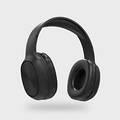 Porodo Soundtec Portable Headphones Bluetooth 5.0, Noise Cancelling Soundtec Sound Pure Bass FM Wireless Active Siri Over-Ear Headphones - Black