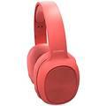 Porodo Soundtec Portable Headphones Bluetooth 5.0, Noise Cancelling Soundtec Sound Pure Bass FM Wireless Active Siri Over-Ear Headphones - Red