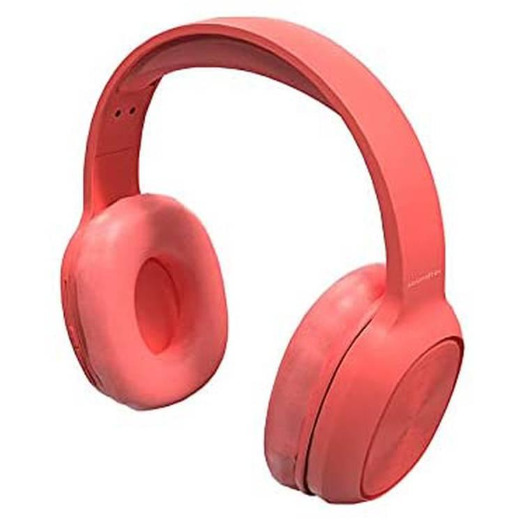 سماعات بورودو ساوندتك المحمولة بتقنية البلوتوث 5.0 ، إلغاء الضوضاء Soundtec Sound Pure Bass FM Wireless Active Siri Over-Ear Headphones - Red