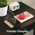 elago Charging Tray with MagSafe Charger Magnetic Wireless Charger Tray, with iPhone 12, Pro, Pro Max, Mini and other Wireless Chargers phones [Magsafe Not Included] Pink Sand