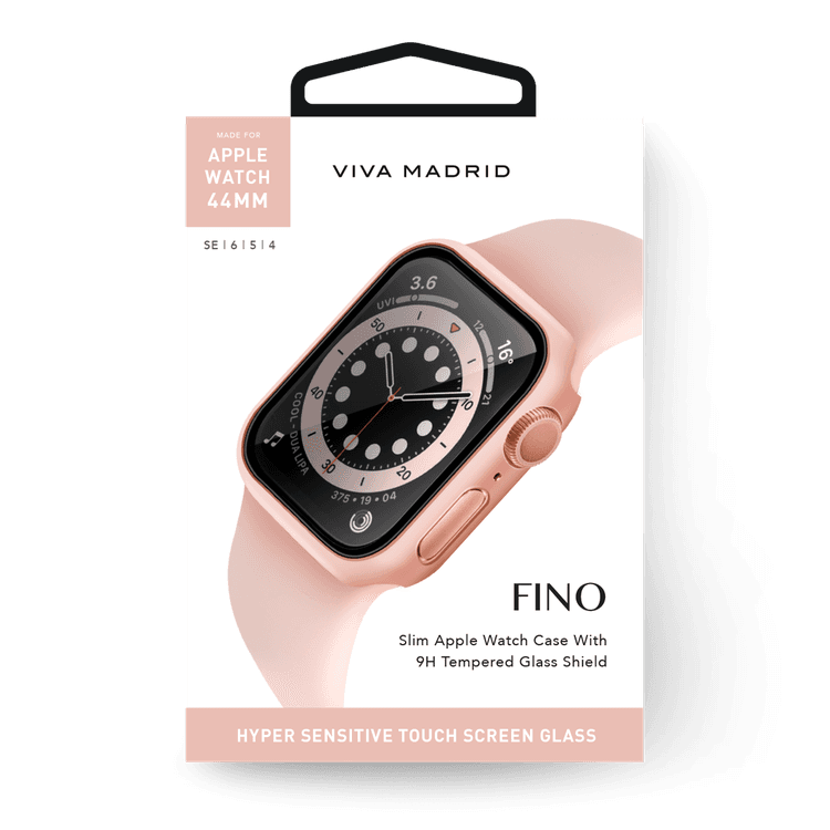 Viva Madrid Fino Screen Protector Case Compatible for Apple Watch, Full Protective Bumper Cover Case, Shock Absorbent & Anti-Scratch Replacement Case Compatible with 42/44mm - Pink