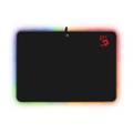 Bloody MP-50RS RGB Gaming Mouse Pad, LED Switch Button, Ultra-smooth Surface, Non-slip Rubber Base, Braided Cable, Waterproof Cloth Surface  - Black