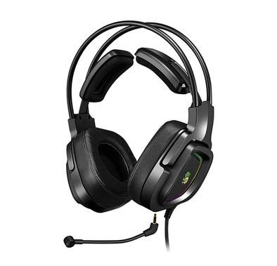 Bloody G575 Virtual 7.1 Surround Sound Gaming Headphone with RGB Light, Detachable Mic. Design, 2.0 m Braided Tangle-Free USB Cable - Black