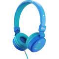 Planet Buddies Kids Wired Headphones DIY, 85dB Volume Limited, Over Ear Foldable Headphones for Travel, School, Adjustable Headband Suitable for Children (Boy) - Blue
