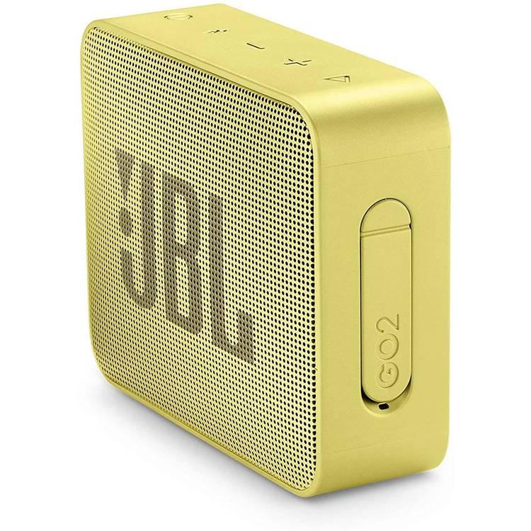 JBL GO 2 مكبر صوت بلوتوث لاسلكي محمول ، 5 ساعات تشغيل ، خاصية IP67 مقاومة للماء ، مكبر صوت مدمج لإلغاء الضوضاء ، دفق بلوتوث لاسلكي ، إدخال كابل الصوت