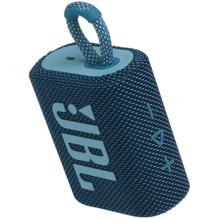 JBL Go 3 Portable Bluetooth IP67 Water-Proof & Dust-Proof Speaker - Blue