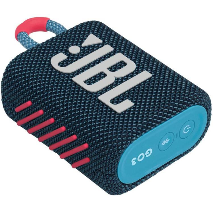 JBL Go 3 Portable Wireless & Waterproof Speaker - Blue / Pink