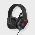 Porodo PDX411 Wired Gaming Headset, E-Sports High Definition RGB Breathing Light Gaming Headphone, 3.5mm Audio Jack, 3D Dimensional Sound, Noise Cancelling, Omni-Directional Microphone Black