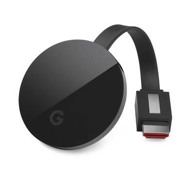 Chromecast Google Chromecast Ultra with Integrated HDMI Connector - Black