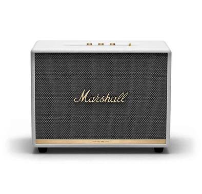 Marshall Woburn II Wireless Stereo  Larger Than Life Sound Speaker Speaker, Wirelessly Connected Bluetooth 5.0, Wired Connectivity, Iconic Marshall Design - White