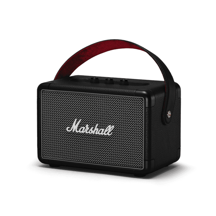 Marshall Kilburn II Wireless Stereo Speaker, Multi-Directional Sound, Bluetooth 5.0 Aptx, Durable and Road Worthy Design - Black