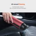 Porodo Handheld Vacuums Cleaner, Wet and Dry Portable Cordless Vacuum Cleaner 80W 5200Pa Suction,Washable HEPA Filter 6000mAh Car Vacuum Cleaner Rechargeable for Car, Home - Red