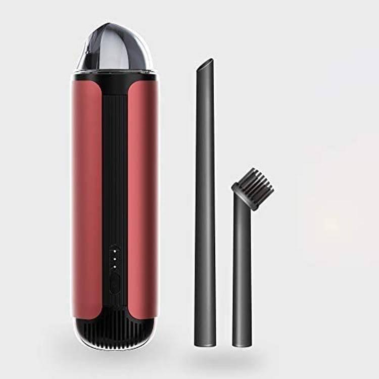 Porodo Handheld Vacuums Cleaner, Wet and Dry Portable Cordless Vacuum Cleaner 80W 5200Pa Suction,Washable HEPA Filter 6000mAh Car Vacuum Cleaner Rechargeable for Car, Home - Red