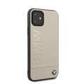 CG Mobile BMW Logo Imprint Hard Case Compatible For iPhone 11 Pro (5.8") , Shock Resistant, Scratches Resistant, Easy Access to All Ports, Suitable with Wireless Chargers - Taupe