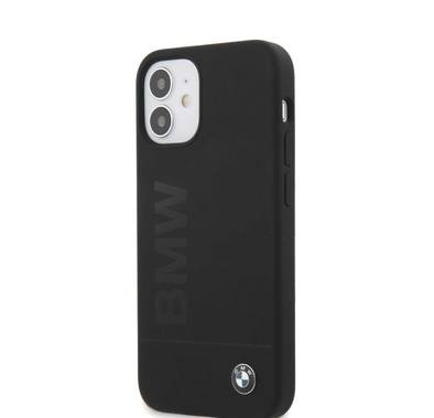 CG Mobile BMW Liquid Silicone Case Tone to Tone Compatible for iPhone 12 Mini (5.4") Officially Licensed, Shock Resistant, Scratches Resistant, Easy Access to All Ports,