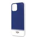 Mini Cooper PC/TPU Bottom Stripe Hard Case for iPhone 12 / 12 Pro (6.1") - Navy Blue