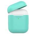 AhaStyle Premium Silicone Case Compatible for AirPods 1/2 Generation, Scratch Resistant, Drop Resistant, Dustproof and Absorbing Protective Cover - Mint Green
