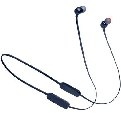 JBL T125BT Wireless In-ear Bluetooth Headphones, Pure Bass Sound, 16-hours Battery Life with Quick Charge, Lightweight and Comfortable Design Headset - Blue