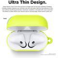 Elago Skinny Hang Case Cover Compatible for Apple AirPods 1&2 Generation, Upgraded Premium Silicone, Front LED Visible, Scratch Resistant, Drop Resistant, Protective Cover 