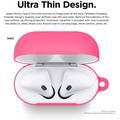 Elago Skinny Hang Case Cover Compatible for Apple AirPods 1&2 Generation, Upgraded Premium Silicone, Front LED Visible, Scratch Resistant, Drop Resistant, Protective Cover 