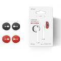 Elago Secure Fit 2 Pairs Cover For Apple Airpods 1/2 Generation, Flip the Secure Fits, hassle-free cover, Black/Red