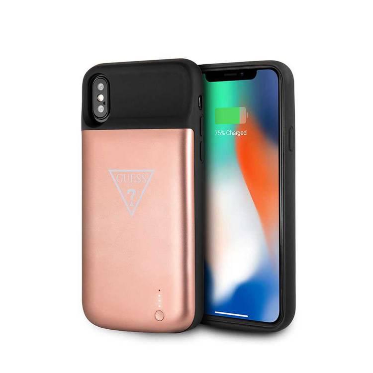 CG Mobile Guess Full Cover Power Case 3600mAh for iPhone X/Xs (5.8") Officially Licensed, Shock Resistant, Scratches Resistant, Easy Access to All Ports