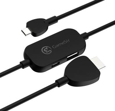 GameSir USB C to HDMI Adapter Cable, PD Past Charging, 1080P HD high-speed data transmission, Type‑C to HD Conveter Compatible with Universal Phone/Tablet/PC/Laptop-Black