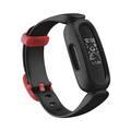 Fitbit Ace 3 Fitness Wristband Compatible for Kids, Animated Clock Faces, All Day Activity Tracking, Swim proof Water Resistant (50 meters), 8-Day Battery Life - Black/Red